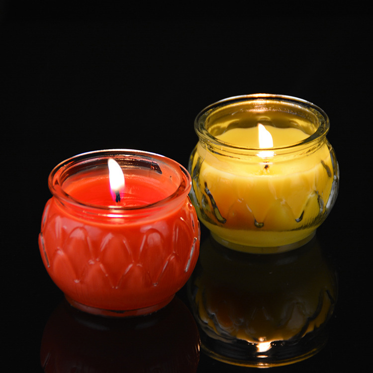 酥油灯24小时平口莲花灯供佛家用厂家批发酥油蜡烛灯具佛教长明灯