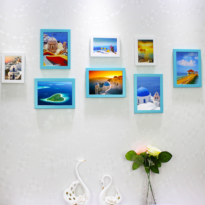 简约楼梯照片墙