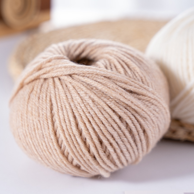 美丽奴羊毛绒线织围巾毛衣手工编织中粗毛线diy宝宝钩针棒针