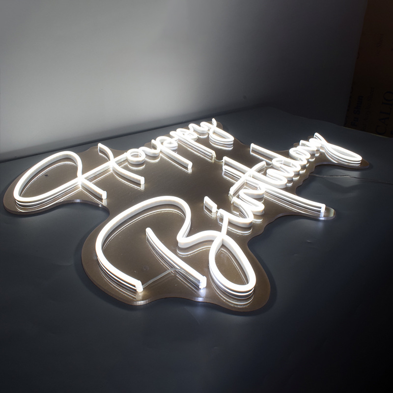 happybirthday生日快乐霓虹灯发光字母灯牌广告牌氛围拍照led灯