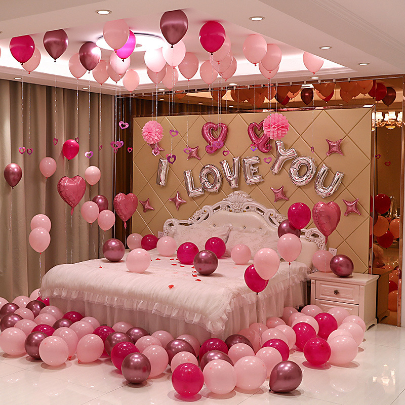 婚房布置女方套装酒店装饰房间挂饰新娘婚礼10英寸娘家喜庆出嫁房