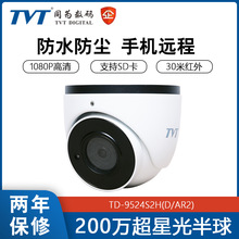 TVT同为200万网络高清监控摄像机红外夜视 远程监控半球型探头