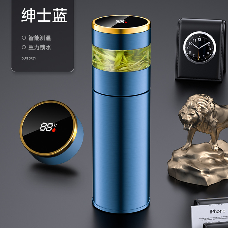 316 Smart Tea Water Separation Vacuum Cup High-Grade Stainless Steel Vacuum Water Cup Office Business Gift Glass