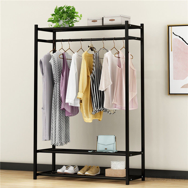 角钢衣架易落地衣架铁架子衣橱宿舍出租房家用卧室收纳约衣帽架