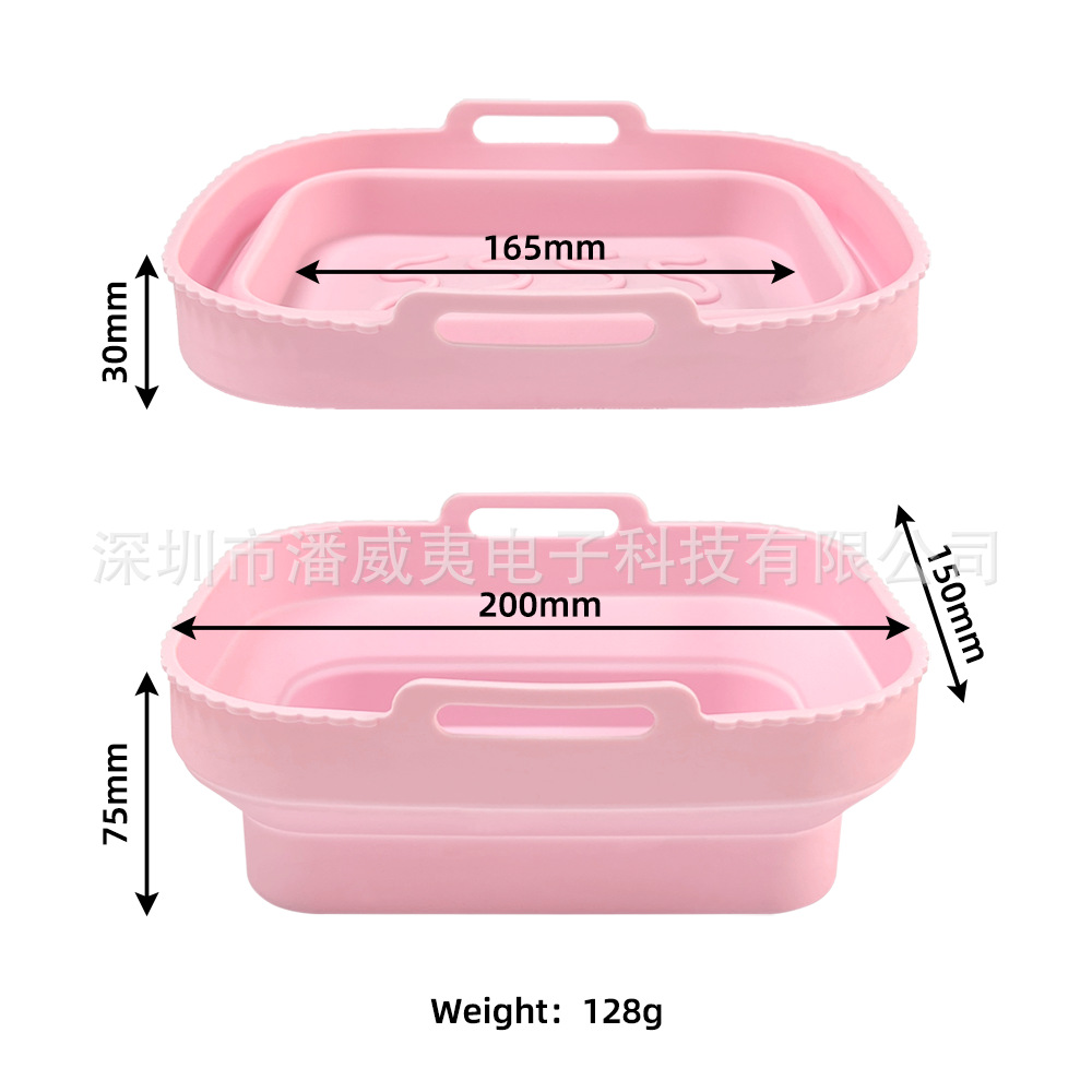 Air Fryer Baking Tray Silicone Frying Potholder Air Fryer Silicone Pot Baking Tray Mat Silicone Frying Potholder