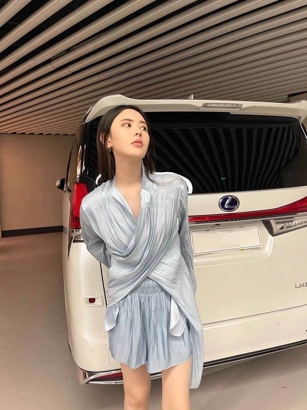 深圳南油原单外贸女装王子文同款衬衫女不规则气质优雅百搭衬衣女