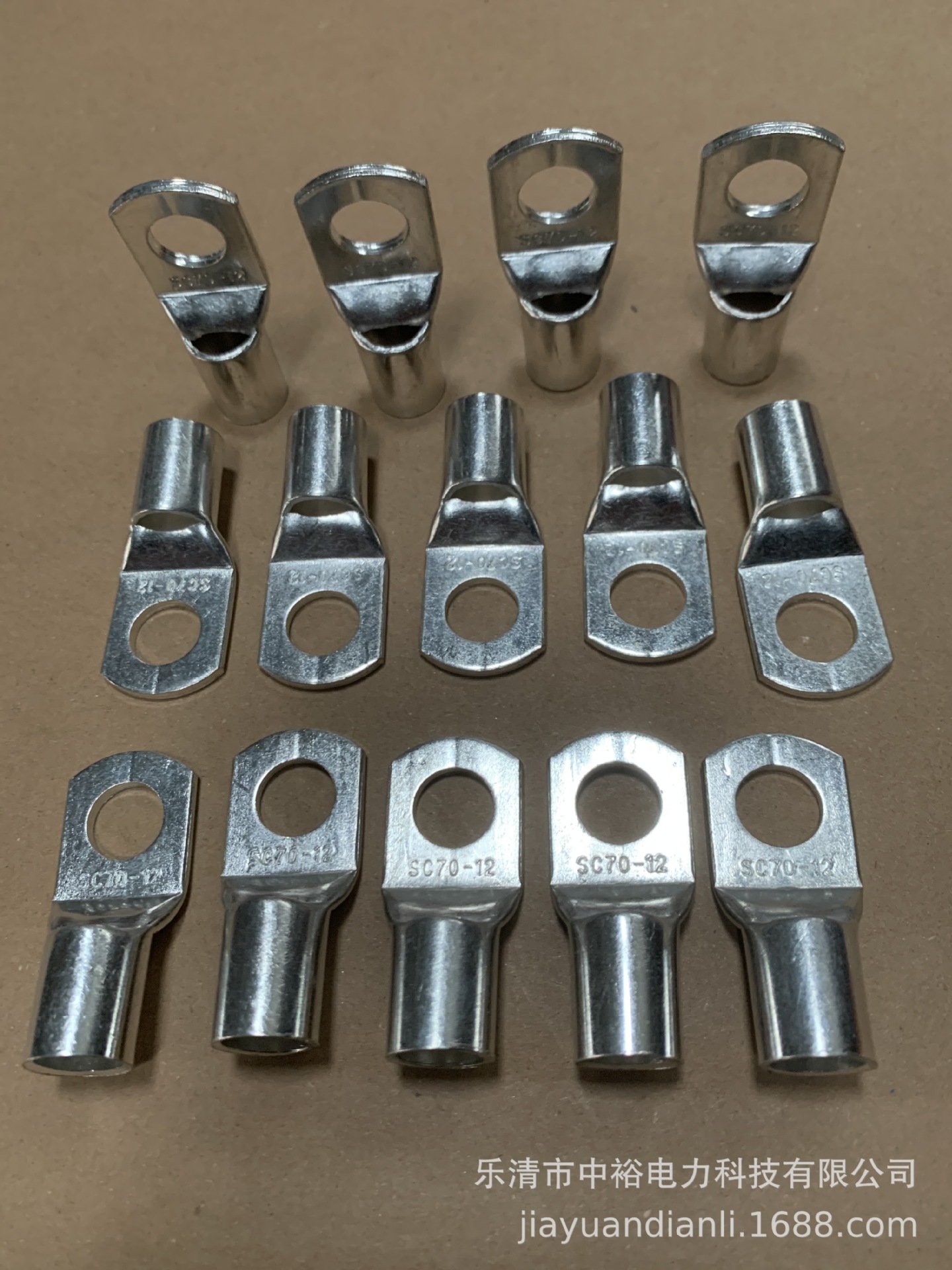 厂家供应sc500-16铜接线端子铜端子铜接线鼻系列铜双孔鼻