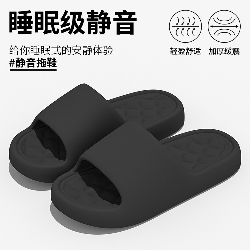 Slippers Men's Summer Interior Home Couples Sandals Bathroom Bath Mute Home Non-Slip Deodorant Soft Bottom Women