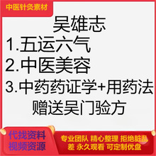 美容上下中医用药视频2021五运六气证学培训班法八集吴雄志药