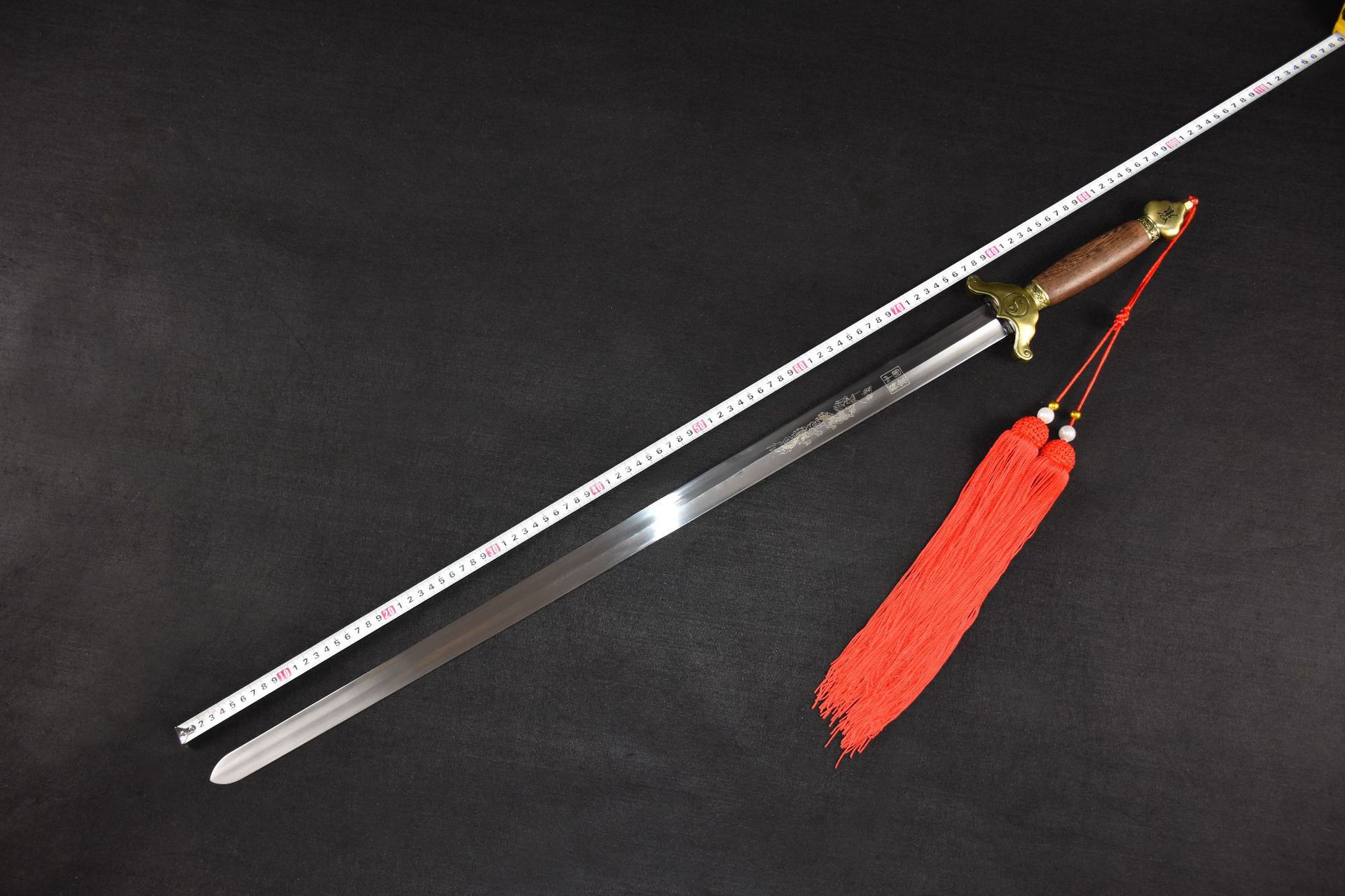 龙泉华影刀剑华影一体武术剑工艺品软剑手工不锈钢太极剑未开刃