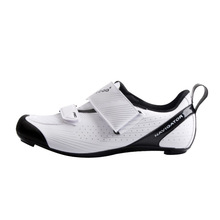 Road Cycling Shoes TIEBAO White Black Professional Triathlon