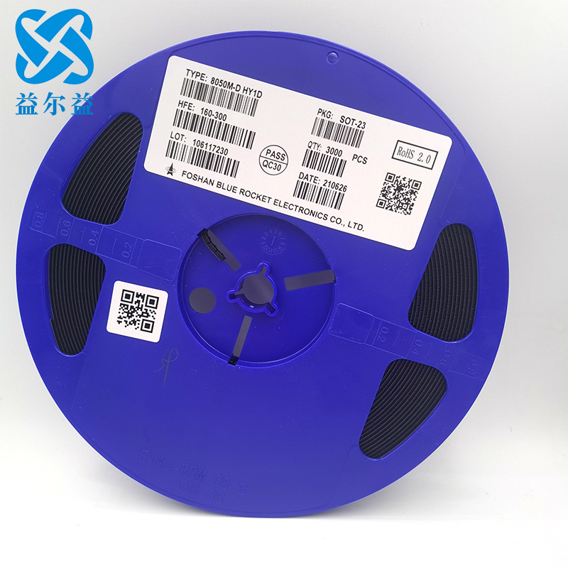 蓝箭贴片三极管8050m-d丝印hy1d放大三极管sot-23封装与8550m互补