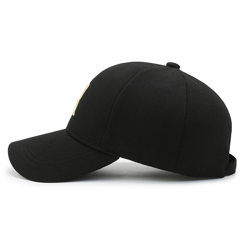 2023 New Baseball Cap Korean Style Versatile Outdoor Exercise Casual Cap Peaked Cap Embroidered R Letters