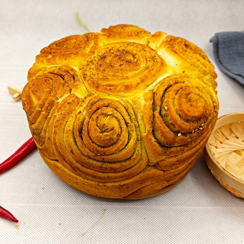 甘肃特产小吃烤花馍平凉地方特色零食手工美食锅盔馍散装600g包邮