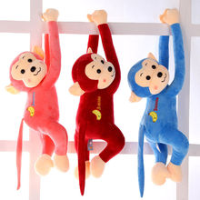 大号吊猴电动车防撞头毛绒玩具可爱猴子玩偶儿童小公仔布娃娃