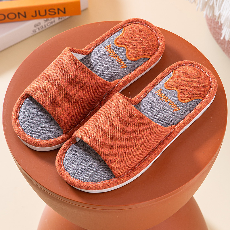 Wholesale Household Linen Slippers Baby Boy and Girl Summer Indoor Home Couple Stylish Outdoor Slippers 2021 New Fashion