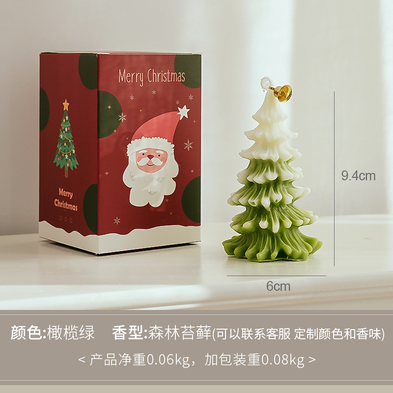 Christmas Tree Aromatherapy Candle Wholesale Gift Set Christmas Gift DIY Atmosphere Decoration Modeling Christmas Candle