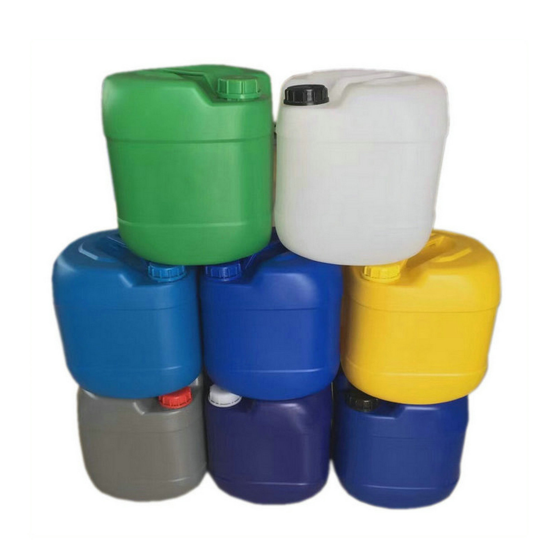 蓝色20升小口圆形塑胶桶25l密封化工桶30kg油漆桶50斤塑料包装桶