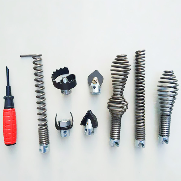 16毫米刀头疏通机配件工具下水道清理机疏通器弹簧软轴钻具疏通头