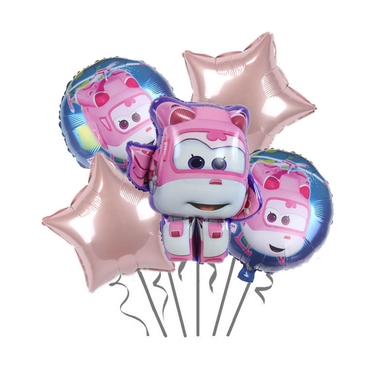 Cross-Border Children's Ledi Flying Man Cartoon Birthday Background Decoration Duoduo Xiaoai Banquet Arrangement Aluminum Film Balloon Dress up