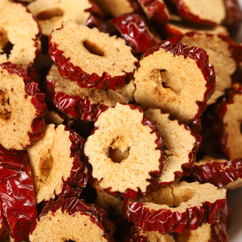 批发红枣干 沧州红枣圈 散装无核红枣片500克 产地直发量大价优 图片