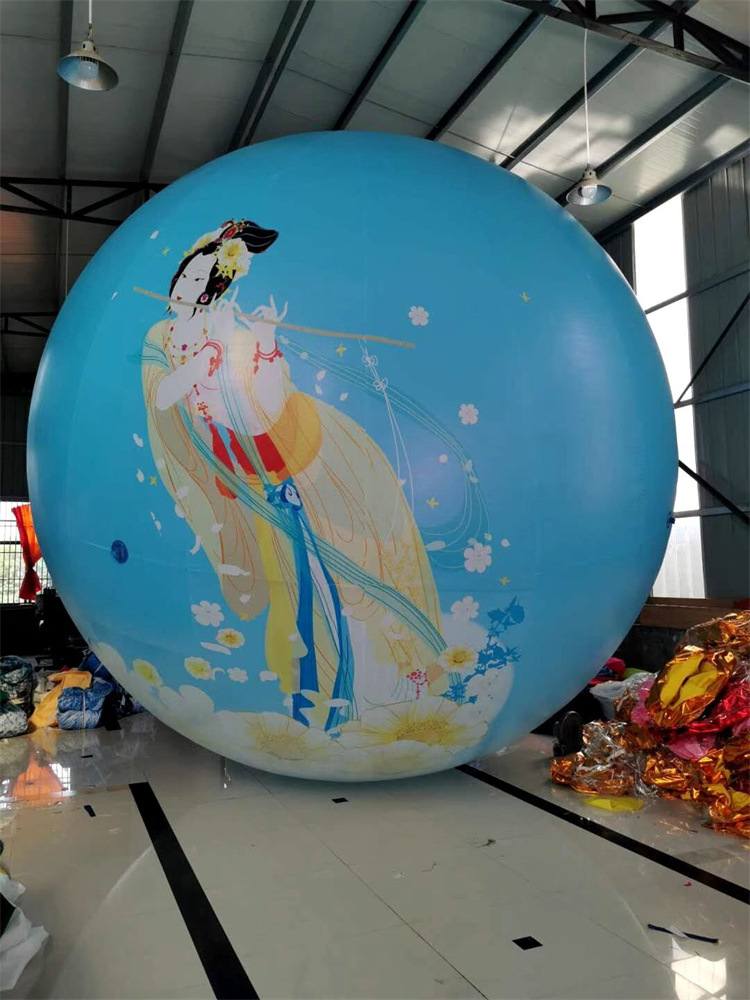 充气中秋月球月兔气模发光加厚地球月亮月饼悬挂展示广告卡通模型