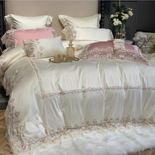 高端蕾丝公主风100支埃及棉四件套 欧式纯棉样板房间床上用品新品