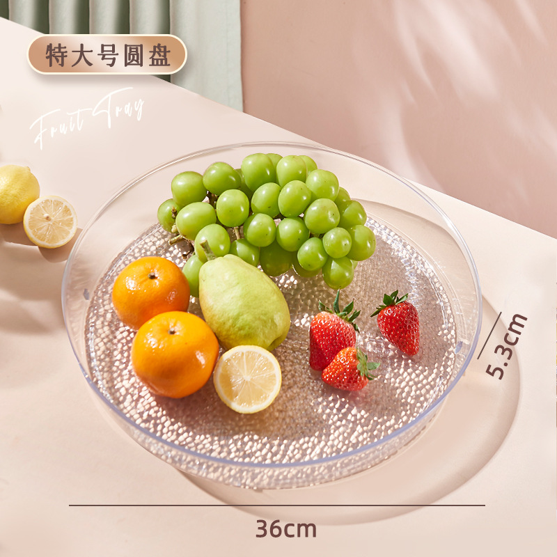 Light Luxury Snack Nut Candy Fruit Plate Household New Year Fruit Plate Plastic New Year Stove Tea Dried Fruit Tray Wholesale