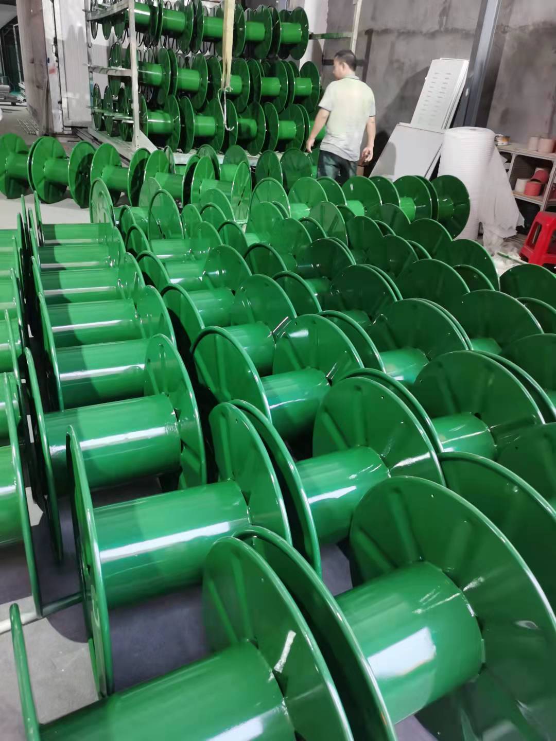 工字轮1000冲压钢板焊接铁线盘电线电缆机用冲压高速盘绕线盘批发