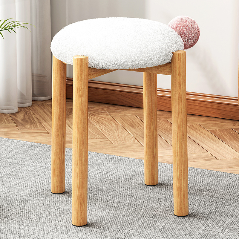 凳子家用实木小板凳客厅椅子矮款卧室可爱动物矮凳创意圆凳木凳子