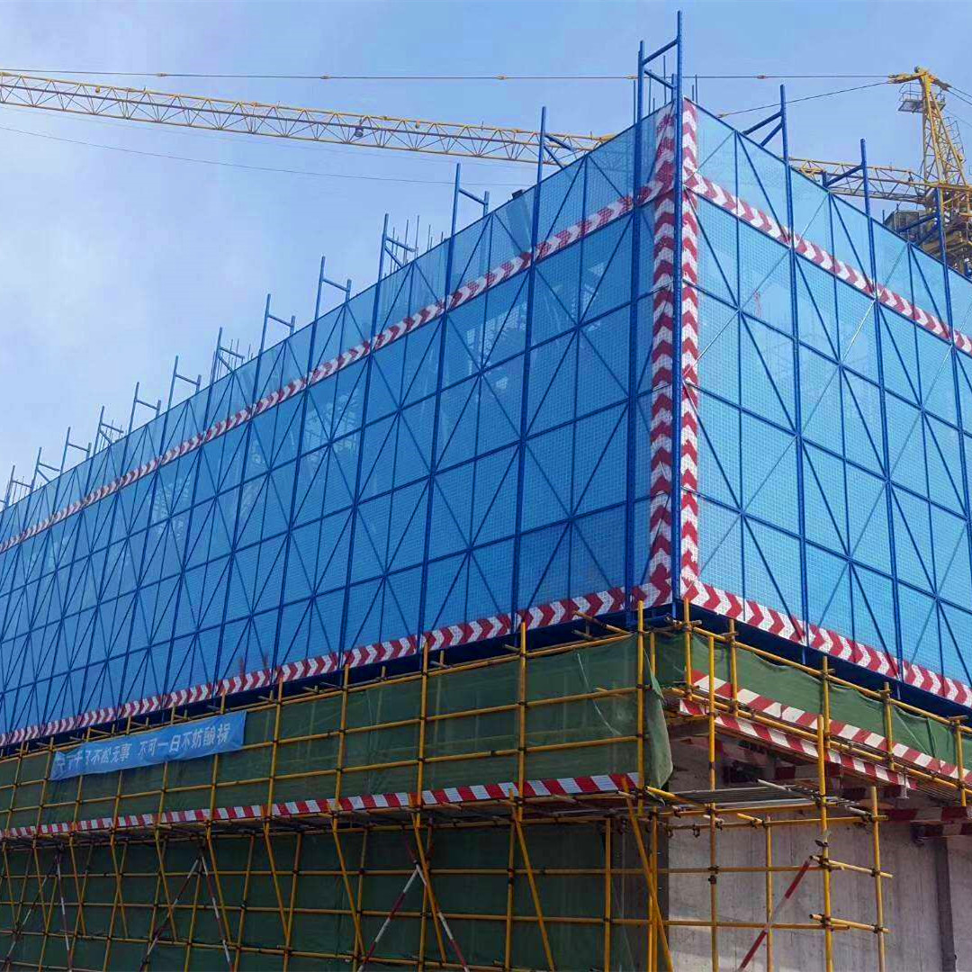 江苏爬架网 建筑爬架网 高空作业防坠落金属网 冲孔爬架网片