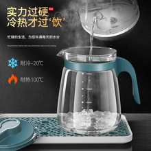 耐高温家用大凉水壶玻璃冷水壶大容量加厚防摔冰箱冰水壶冷泡茶杯