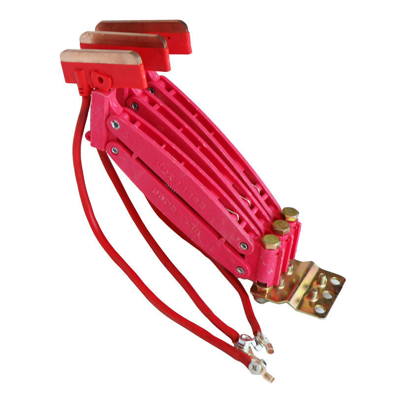 行车集电器/受电器起重机三级四极60a无接缝滑触线无锡集电器碳刷