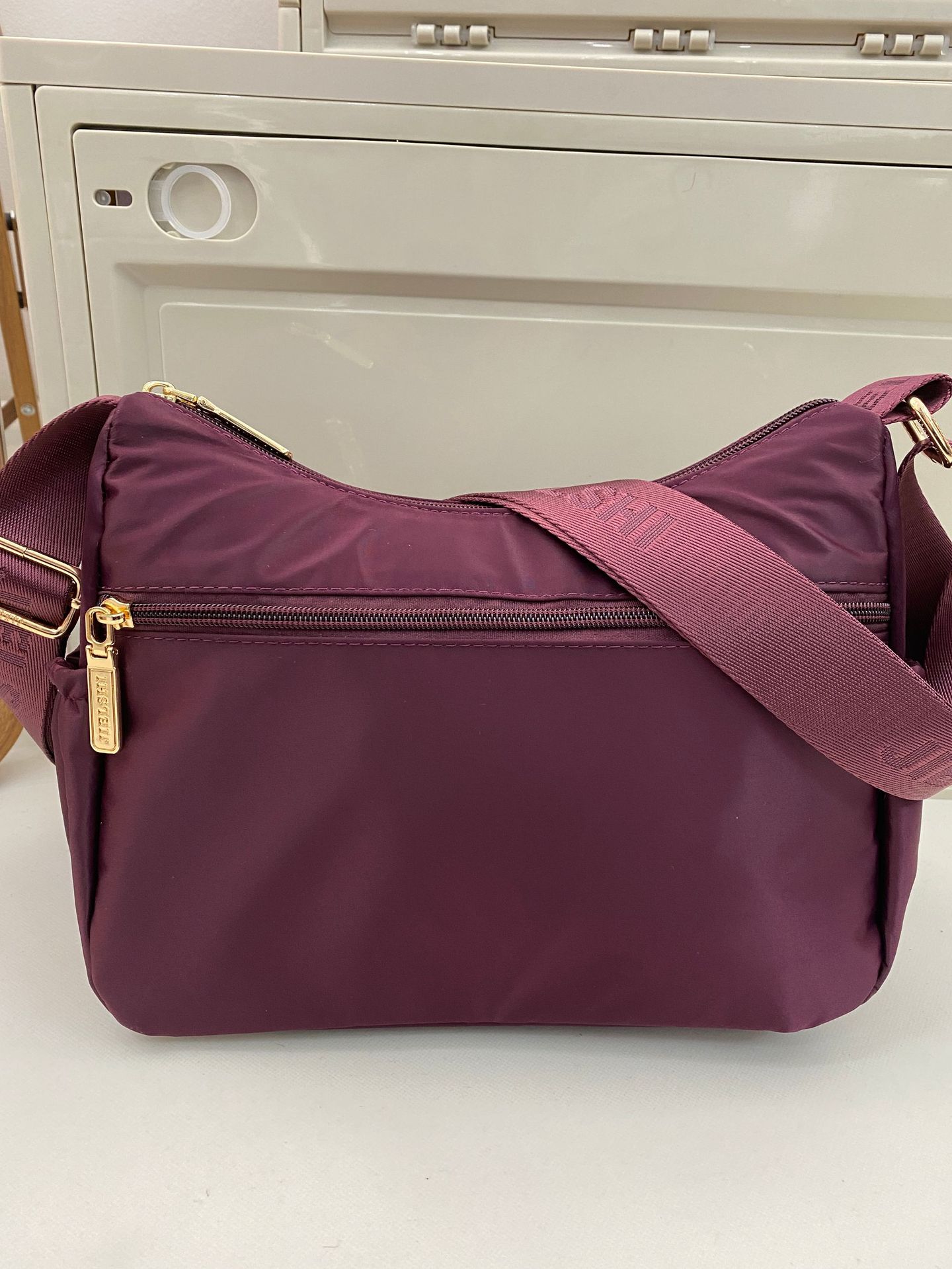 Multi-Layer Women's Nylon Bag Simple Messenger Bag Fashion Casual Shoulder Bag Solid Color Trendy Bags