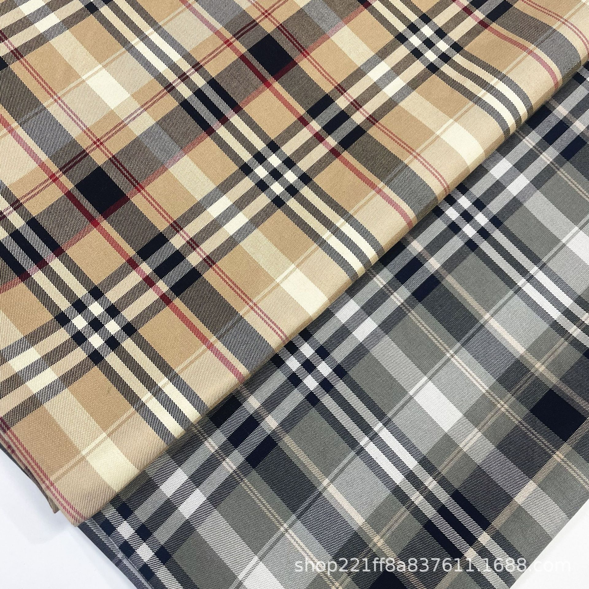 竹纤维涤纶弹力色织格子布 衬衫布 连衣裙 高品质时尚服装面料