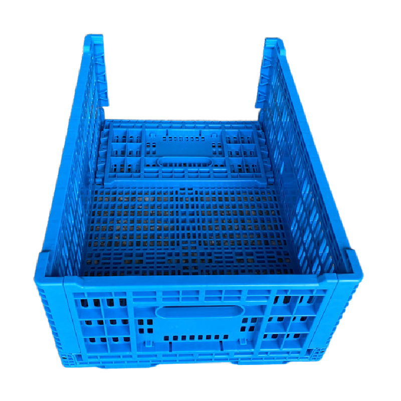 厂家直销四川成都重庆可折叠塑料框  蔬菜水果配送周转筐折叠筐