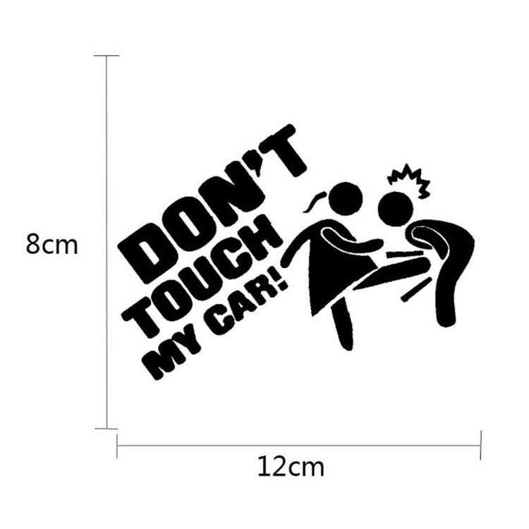 外贸新款创意车贴 别碰我车车贴 dont touch my car汽车贴纸