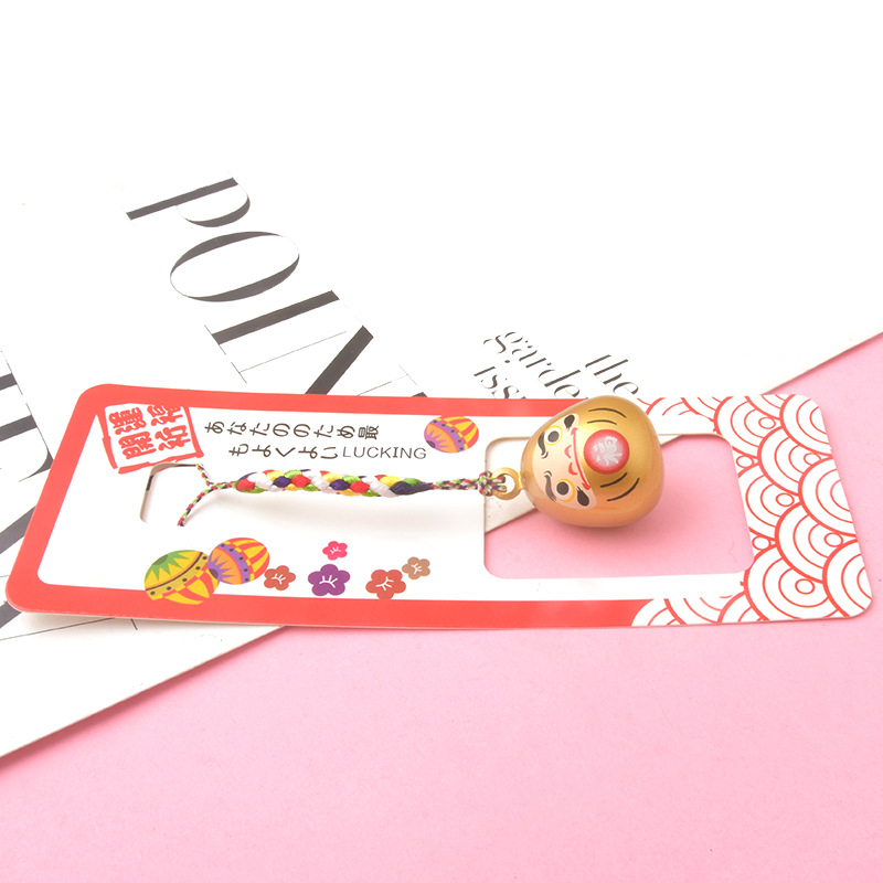 和风阴阳师水音铃铛 日本达摩全封闭水琴铃挂件开运招福御守挂饰