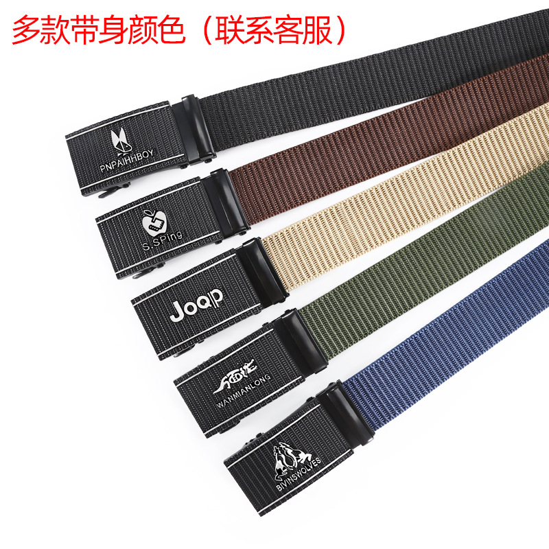 new imitation nylon woven tactical pants belt men‘s outdoor sports labor protection canvas military training belt in stock wholesale