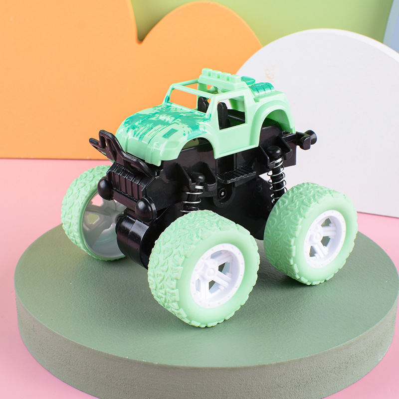 Cross-Border Tiktok Children's Toy Four-Wheel Drive Inertia Stunt off-Road Vehicle Model Boy Toy Car Stall Toy Wholesale