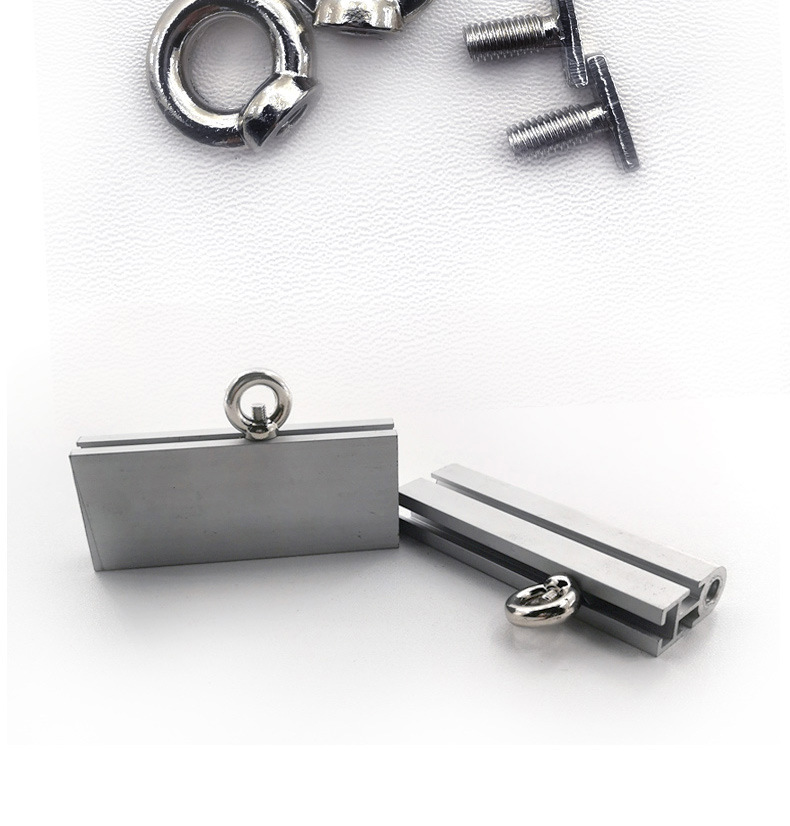 展会标摊展板专用吊环配件画展吊装led灯箱广告t字型圆环吊码挂环