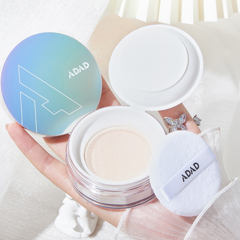 Adad Aurora Light Transparent Air Powder Oil Control Concealing and Setting Face Powder Waterproof Sweat-Proof Long Lasting Smear-Proof Makeup Makeup