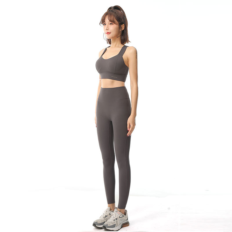 Yoga Clothes Suit Women's Autumn Sports Underwear Professional Vest Fashion Shockproof Push-up Bra Fitness Running Outfit Suit