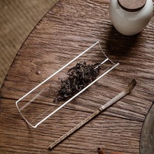 茶荷透明玻璃茶道配件套装组日式琉璃茶则透明茶拔茶勺功夫茶具热