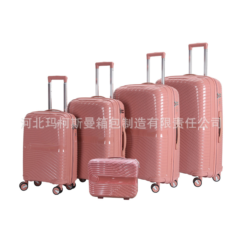 PP luggage traveling bag Million-Way Wheel Luggage Business Traveling Trolley Case