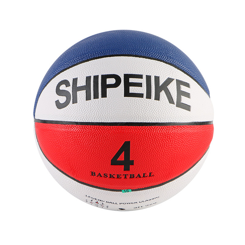 红蓝白4号篮球幼儿园男女儿童比赛小学生训练水泥地耐磨专用蓝球