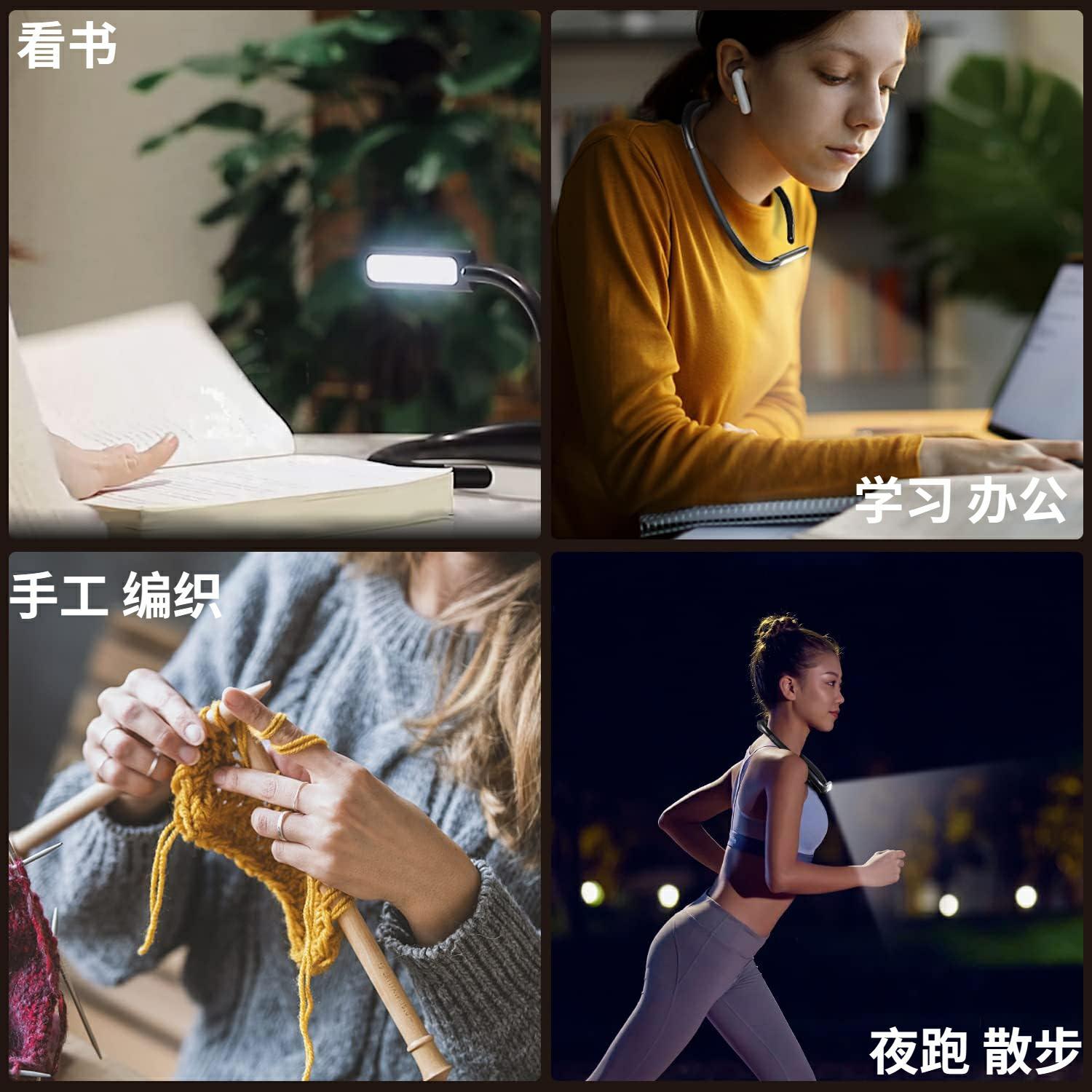 Usb Portable Desk Lamp Super Bright Strong Light Mini-Portable Emergency Neck Light Student Dormitory Bedroom Energy Saving Small Night Lamp