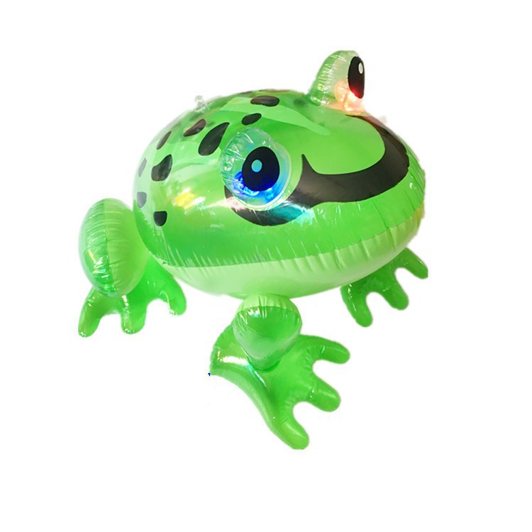 Children's Luminous Large Frog Inflatable Factory in Stock PVC Inflatable Toy Frog Elastic Frog Hot Sale at Scenic Spot