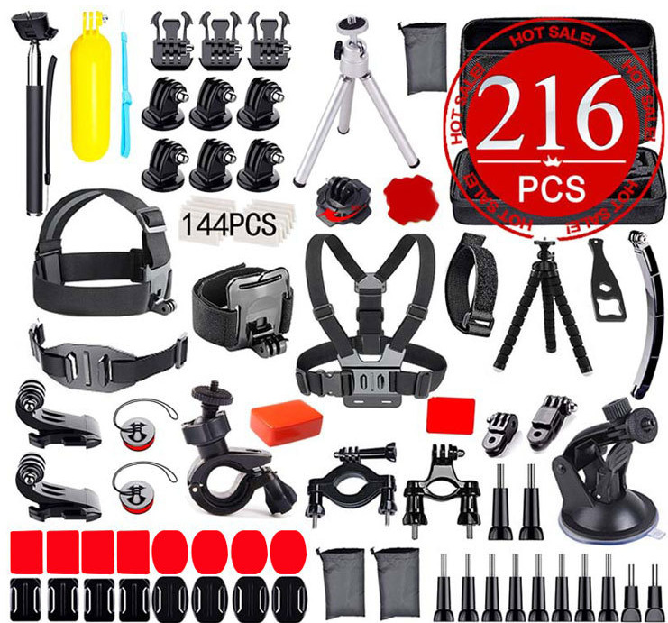 Sports Camera Accessories 216 in 1 Set