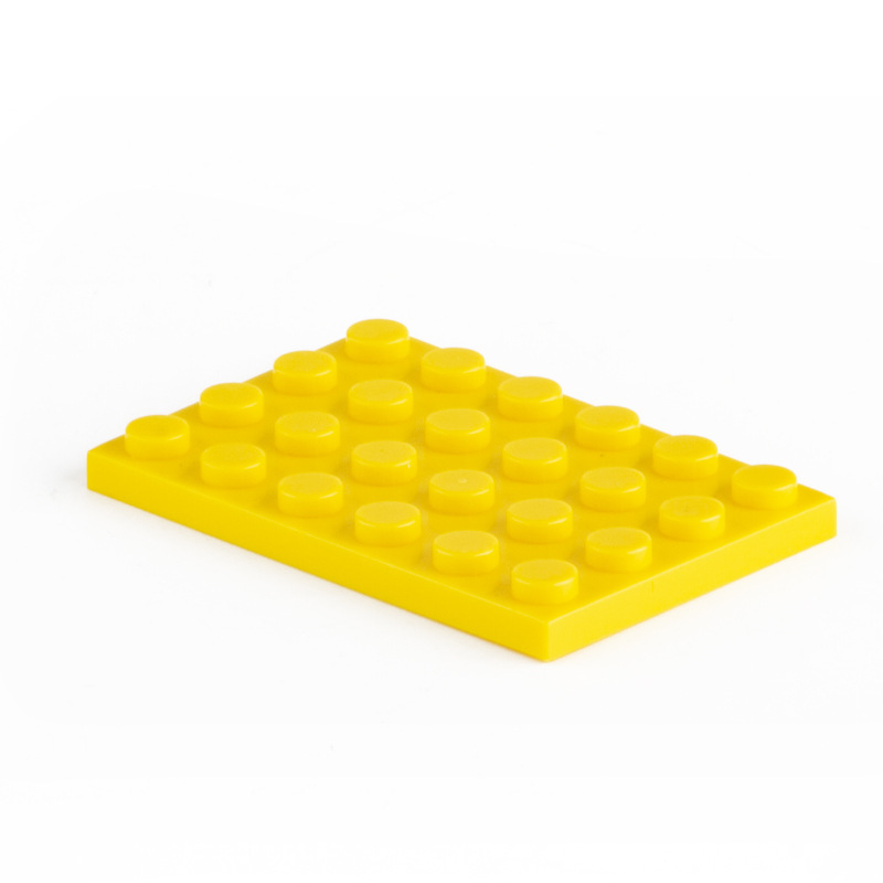 百高bogoblocks小颗粒散装积木矮砖底板4×6拼装diy基础积木配件